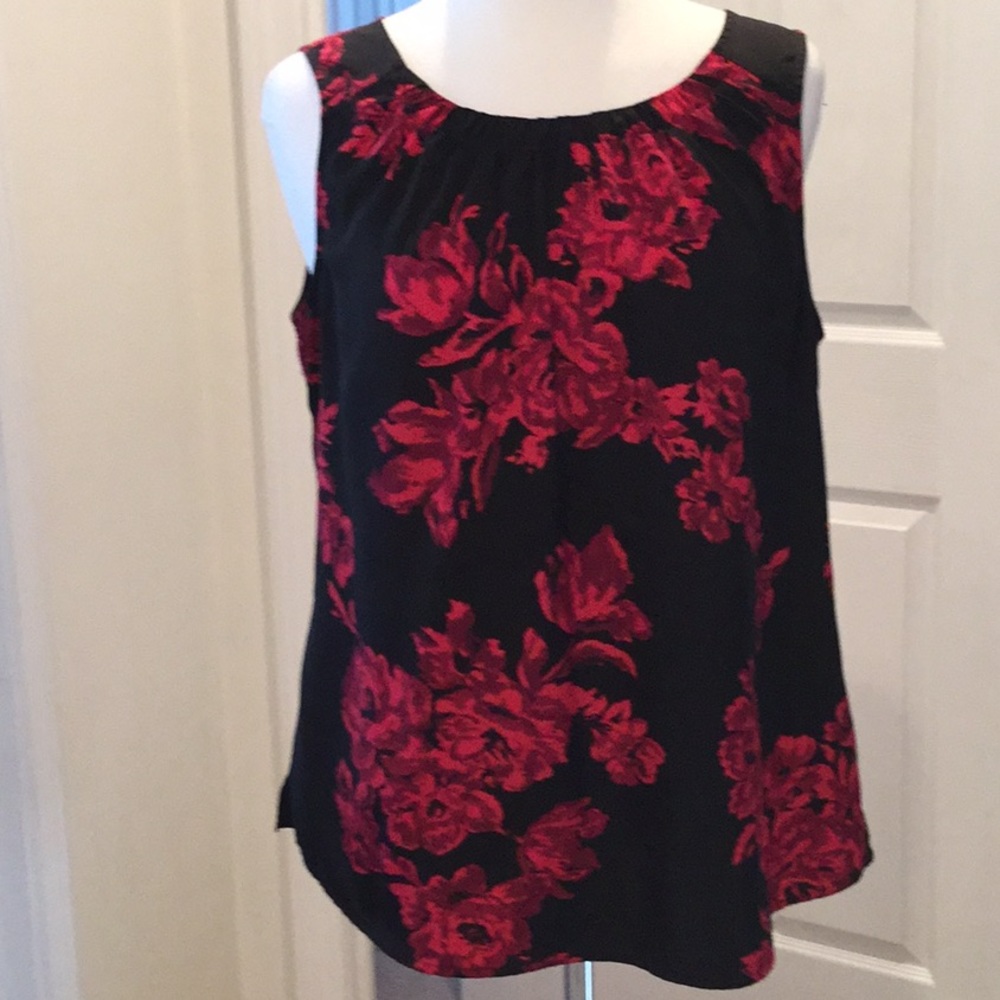 Dressy silk like tank  top